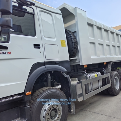 12 ruedas Sinotruck 40-60 toneladas Usado HOWO 8X4 371HP 375HP 380HP camión diésel de mano derecha camión de descarga