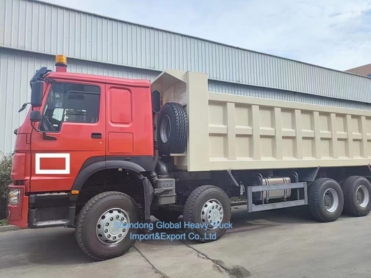 HOWO 7 8X4 371HP Tipper Sinotruk reacondicionado HOWO camión de basura 371HP 12 llantas