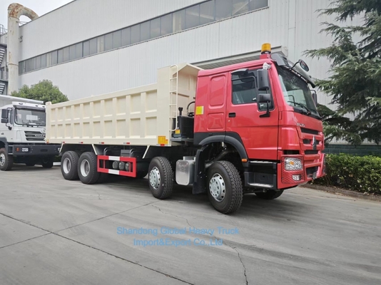 HOWO 7 8X4 371HP Tipper Sinotruk reacondicionado HOWO camión de basura 371HP 12 llantas