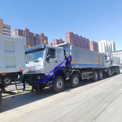 China Sinotruck HOWO 6X4 15 toneladas 10 ruedas volquetes 8X4 Wheeler 371HP 375HP Camión volquete usado