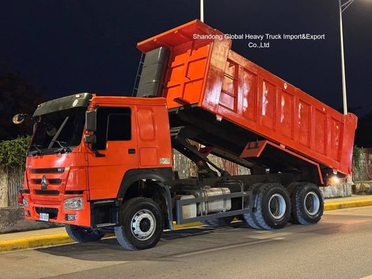 Camión volquete HOWO 6X4 usado 371, 375 336 HP, 10 ruedas, volquete de 30 toneladas