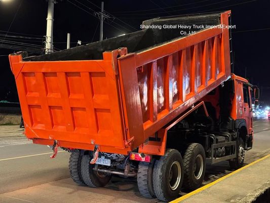 Camión volquete HOWO 6X4 usado 371, 375 336 HP, 10 ruedas, volquete de 30 toneladas