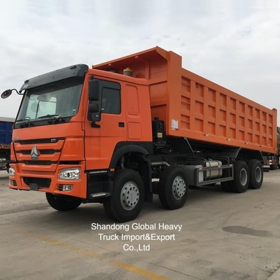 China Sinotruk HOWO Usado 371/375HP 8X4 manejo a mano derecha Mini camión de basura en stock