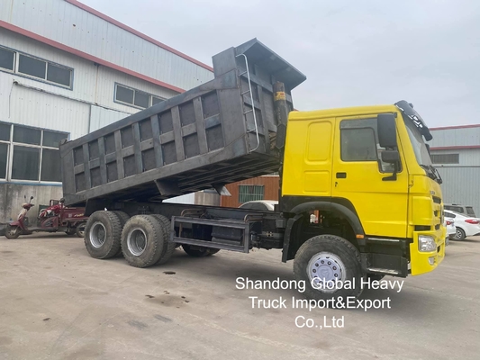 Camión HOWO usado 8X4 / 6X4 Camión de basura Sinotruk Tipper 10 rueda 50 toneladas Camión de basura usado