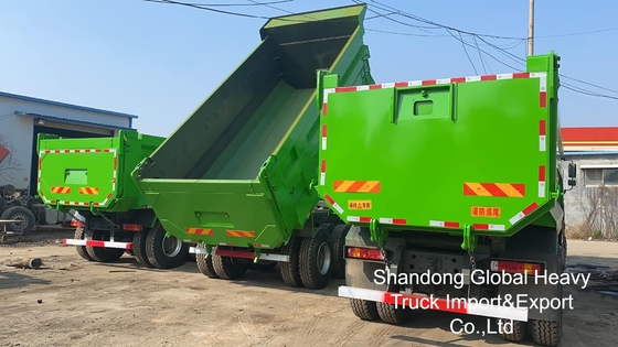 Camión volquete de servicio pesado Sinotruk HOWO 6X4/8X4 A7/T7 de segunda mano, 10/12 ruedas, 371 CV, 18-25 m³