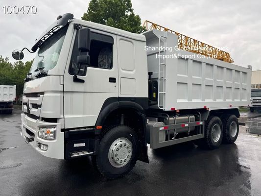 Camión volquete HOWO 6x4 con motor de 371HP, chasis 6×4 reforzado y carrocería de carga de alta resistencia para minería en Nigeria
