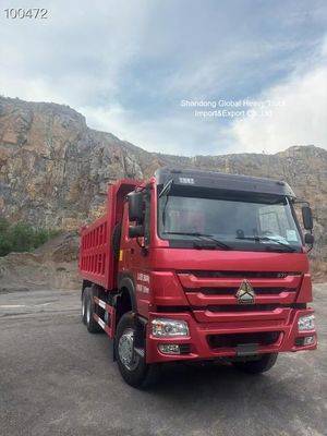 Camión volquete HOWO 6x4 con motor de 371HP, chasis 6×4 reforzado y carrocería de carga de alta resistencia para minería en Nigeria