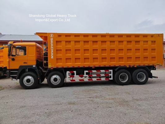 Shacman F3000 8x4 camión de descarga con motor de 420 hp y asiento de suspensión aérea para proyectos mineros de Mozambique