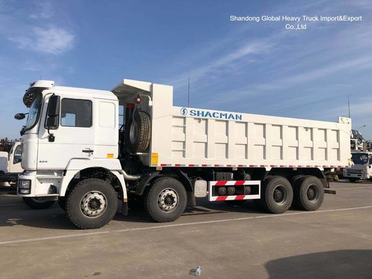 Shacman 8×4 camión de descarga con motor de 420 CV y cuerpo de acero de alta resistencia para la minería de Zambia