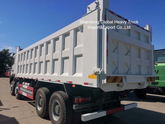 Shacman 8×4 camión de descarga con motor de 420 CV y cuerpo de acero de alta resistencia para la minería de Zambia