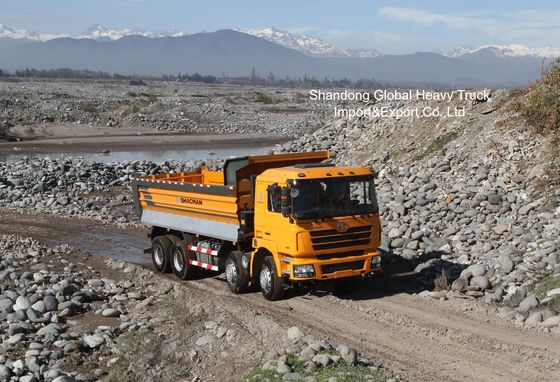 Camión volquete Shacman F3000 8x4 con motor de 420 hp y chasis de minería reforzado para minería y construcción de servicio pesado