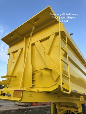 Semiremolque de acero de 3 ejes para el transporte de materiales pesados