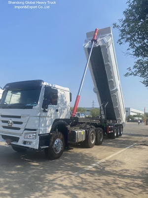 4 Axles Hydraulic Dump Semi Trailer with Q345B High-Tensile Steel and 80-100 Tons Payload Capacity for Heavy-Duty Transport