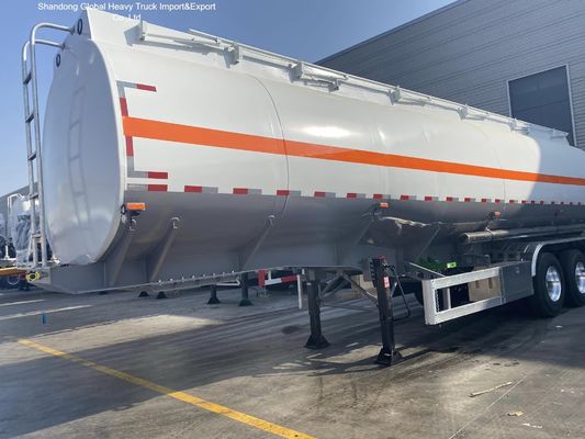 3 Ejes de acero carbono Q345B 45000L Cisterna de combustible Semirremolque