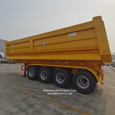 Semiremolque de acero de 3 ejes para el transporte de materiales pesados