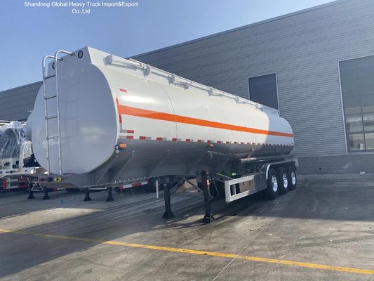 3 Ejes de acero carbono Q345B 45000L Cisterna de combustible Semirremolque