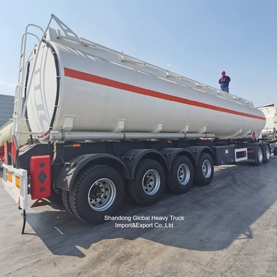 Semirremolque cisterna de acero de 3 ejes para petróleo, 45000L