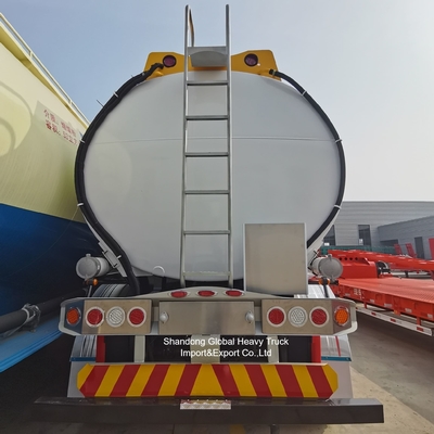 Semirremolque cisterna de acero de 3 ejes para petróleo, 45000L