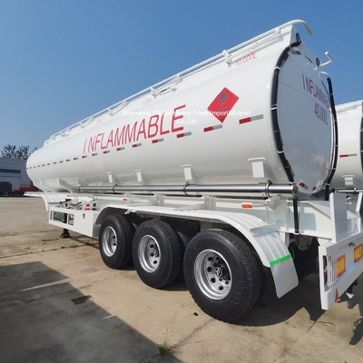 3 Ejes Cisterna de combustible pesado Semirremolque 50000L Capacidad