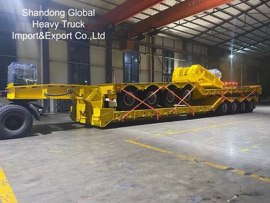 Semirremolque de plataforma de triple eje para trabajo pesado de 40 pies - Certificado ECE, CE