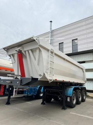 Semirremolque de acero de 3 ejes con capacidad de carga de 95000 kg