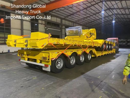 Semirremolque de plataforma de triple eje para trabajo pesado de 40 pies - Certificado ECE, CE