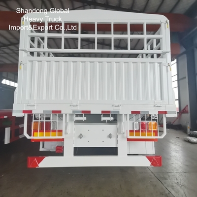 Semirremolque de 3 ejes con vallas para transporte de ganado y carga a granel