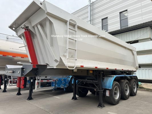 Semirremolque de acero de 3 ejes con capacidad de carga de 95000 kg
