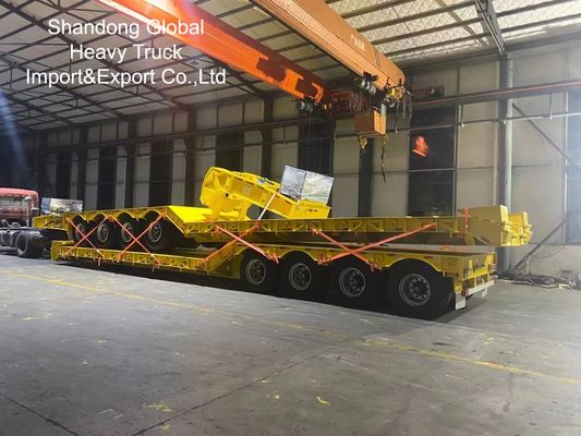 Semirremolque de plataforma de triple eje para trabajo pesado de 40 pies - Certificado ECE, CE