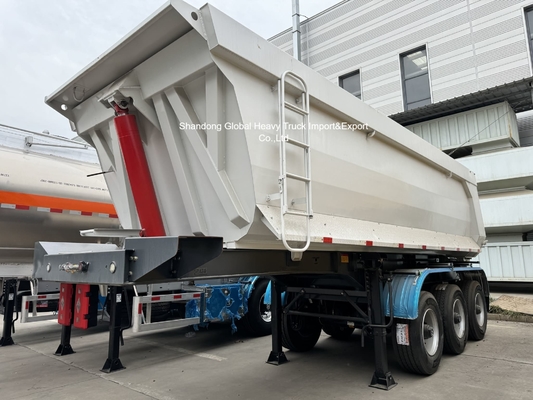Semirremolque de acero de 3 ejes con capacidad de carga de 95000 kg