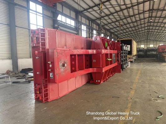 Semirremolque de plataforma baja de 3 ejes y 60 toneladas para transporte de carga pesada