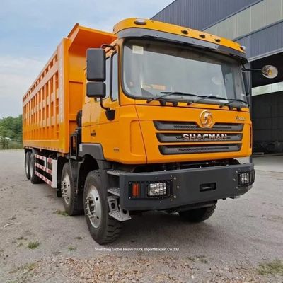 Shacman F3000 8×4 camión de descarga con motor diesel de 400 CV y estilo de elevación frontal para construcción pesada