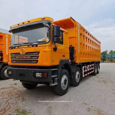 Shacman F3000 8×4 camión de descarga con motor diesel de 400 CV y estilo de elevación frontal para construcción pesada