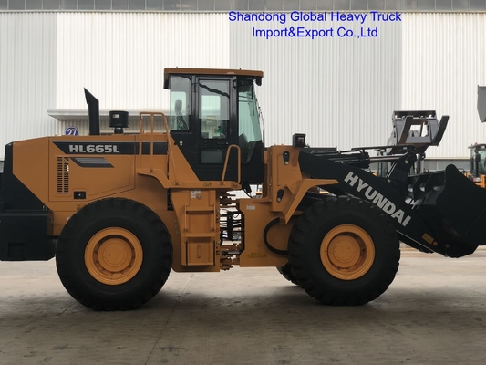 Cargador frontal Hl665L Hl660L Cargador de ruedas de 5 toneladas con transmisión hidráulica mecánica