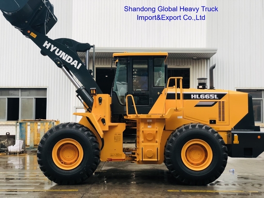Cargador frontal Hl665L Hl660L Cargador de ruedas de 5 toneladas con transmisión hidráulica mecánica