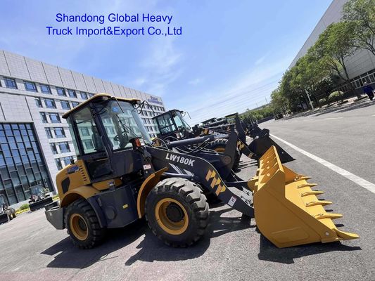 Cargador de ruedas XCMG LW180K de 1,8 toneladas para construcción de carreteras y minería
