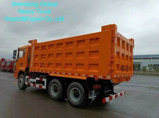 Camión volquete Shacman F3000 de servicio pesado con capacidad de carga de 25-40 toneladas, tanque de combustible de 400L y caja de cambios manual de 12 velocidades