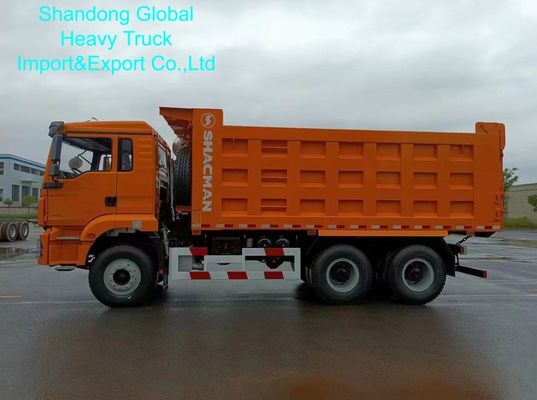 Camión volquete Shacman F3000 de servicio pesado con capacidad de carga de 25-40 toneladas, tanque de combustible de 400L y caja de cambios manual de 12 velocidades