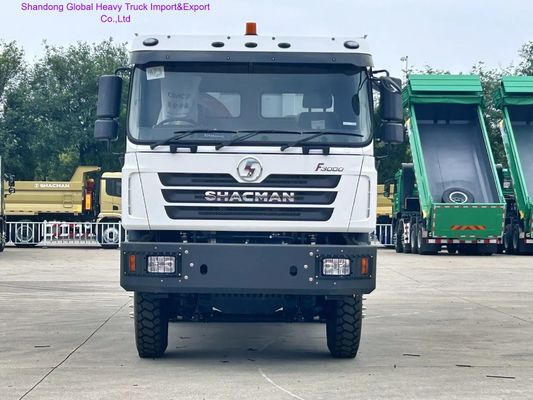 Camión volquete Shacman F3000 de servicio pesado con caja de cambios manual FAST de 12 velocidades, ejes traseros MAN de 16T y tanque de aleación de aluminio de 400L