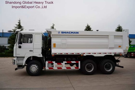 Camión volquete Shacman F3000 de servicio pesado con caja de cambios manual FAST de 12 velocidades, ejes traseros MAN de 16T y tanque de aleación de aluminio de 400L