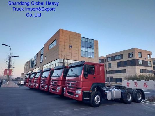 Camión tractor LHD resistente de precio económico con tracción 6×4, 336-420 CV y transmisión manual de 10/12 velocidades