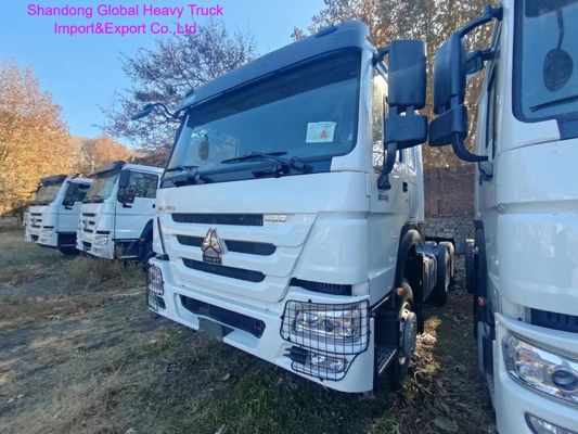 Camión tractor LHD resistente de precio económico con tracción 6×4, 336-420 CV y transmisión manual de 10/12 velocidades