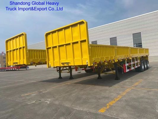 3 Axle Cargo Semi-Trailer with 12-13.6 Meters Length 2.5m Width and 1.5m Height for Heavy Duty Transport