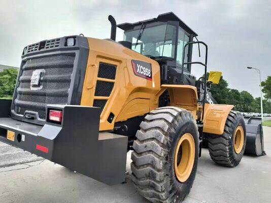 XCMG XC958 Cargador de ruedas de 5 toneladas con 162kw de potencia para trabajos pesados de construcción y cantera