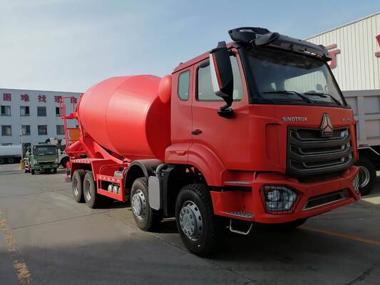 Camión mezclador de concreto Sinotruk HOWO remanufacturado 371HP con capacidad de 12-16 CBM para proyectos de construcción