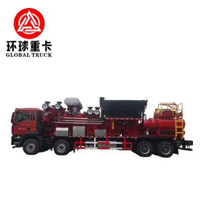 Camión de unidad de fracturación de yacimientos petrolíferos de 2800 CV con bomba de inyector de alta presión y configuración de accionamiento 8 × 6 para perforación de petróleo