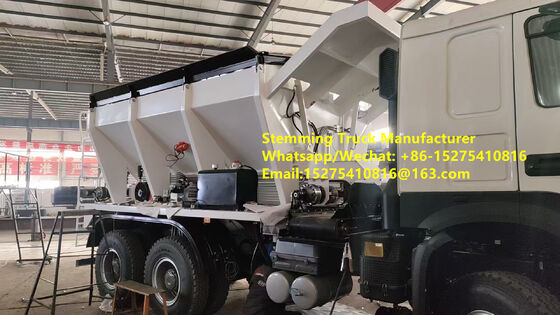 Intelligent High efficiency Stemming Truck Stone filling vehicle GLOBAL-10 12/15/20 ton Multifunctional Blast service mobile explosive Manufacturing Unit Kazakhstan Uzbekistan Indonesia Congo MEMU MMU