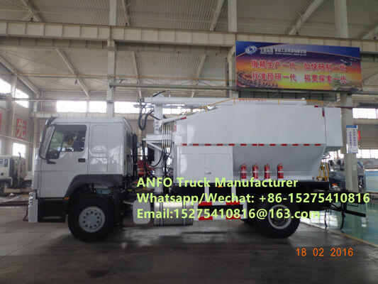 Good off-road performance low price 6x6 8x8 10/15/20/30T mixing and charging bulk explosives ANFO Truck Emulsion Blasting service Drilling Zambia/Zimbabwe/Tanzania/Ghana/Guinea/Namibia/Guyana