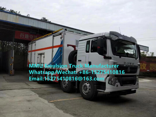 Venta en caliente Durable HOWO 15T GLOBAL-BCRH-15 mezcla y carga en el lugar emulsión camión de carga de explosivos a granel Mongolia Servicio de minería de explosión Kazajstán Uzbekistán Indonesia Congo RDC GUINEA MMU
