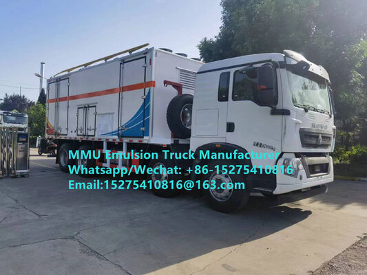 Venta en caliente Durable HOWO 15T GLOBAL-BCRH-15 mezcla y carga en el lugar emulsión camión de carga de explosivos a granel Mongolia Servicio de minería de explosión Kazajstán Uzbekistán Indonesia Congo RDC GUINEA MMU